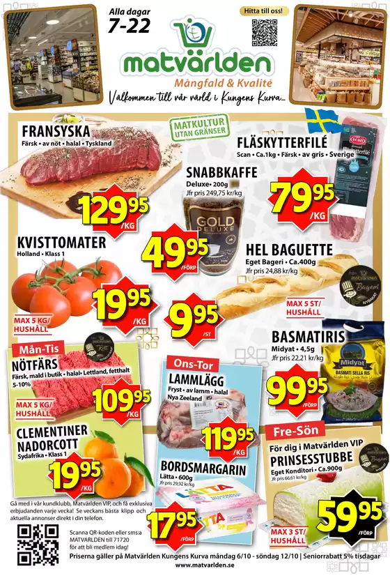 Matvärlden-katalog i Henån | Veckans erbjudanden Kungens Kurva! | 2025-10-06T00:00:00.000Z - 2025-10-12T00:00:00.000Z