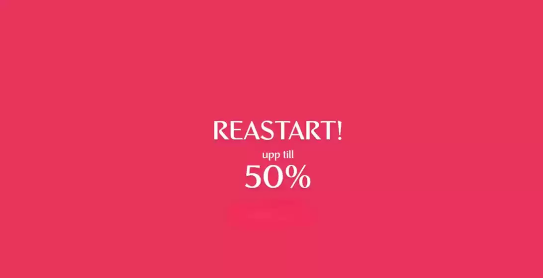 ReaStart! Upp till 50%.