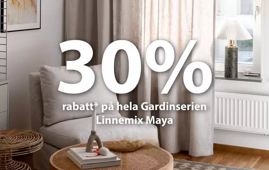 Upp till 30% rabatt!