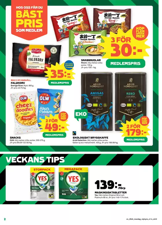 Top-deals och rabatter