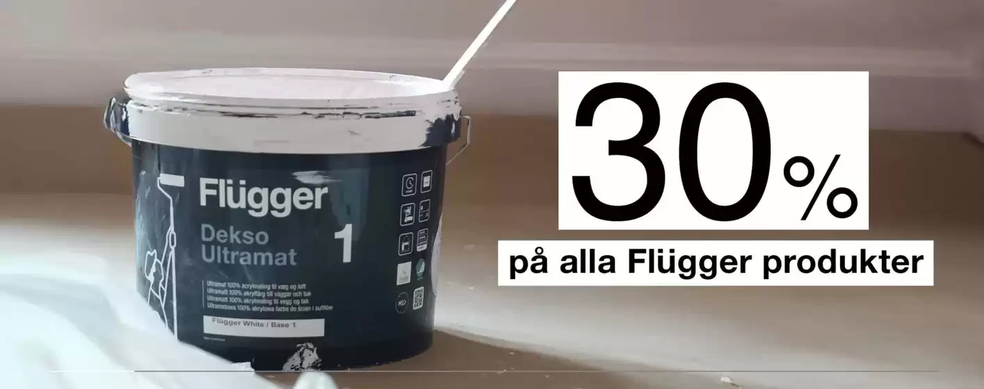 Flügger Färg-katalog i Lidköping | 30% på alla Flügger produkter! | 2025-10-09T00:00:00.000Z - 2025-10-24T00:00:00.000Z