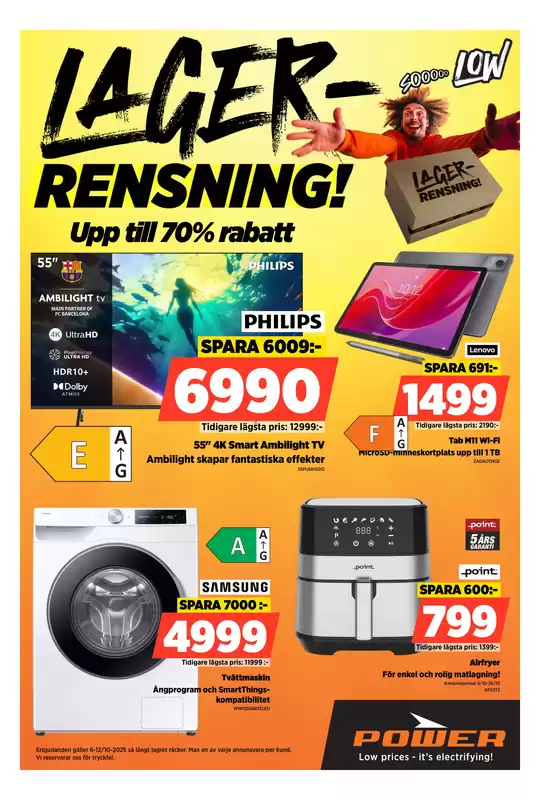 Power-katalog i Falun | Lager-rensning! | 2025-10-09T00:00:00.000Z - 2025-10-10T00:00:00.000Z
