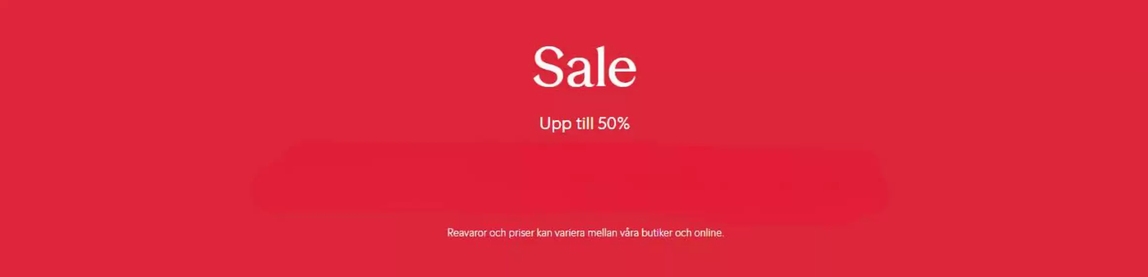 Sale! Upp till 50%.