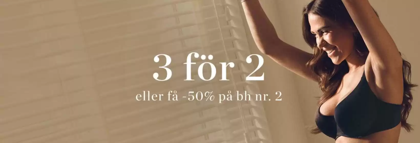 Hunkemöller-katalog i Eksjö | 3 för 2 eller få -50% på bhnr 2! | 2025-10-09T00:00:00.000Z - 2025-10-23T00:00:00.000Z