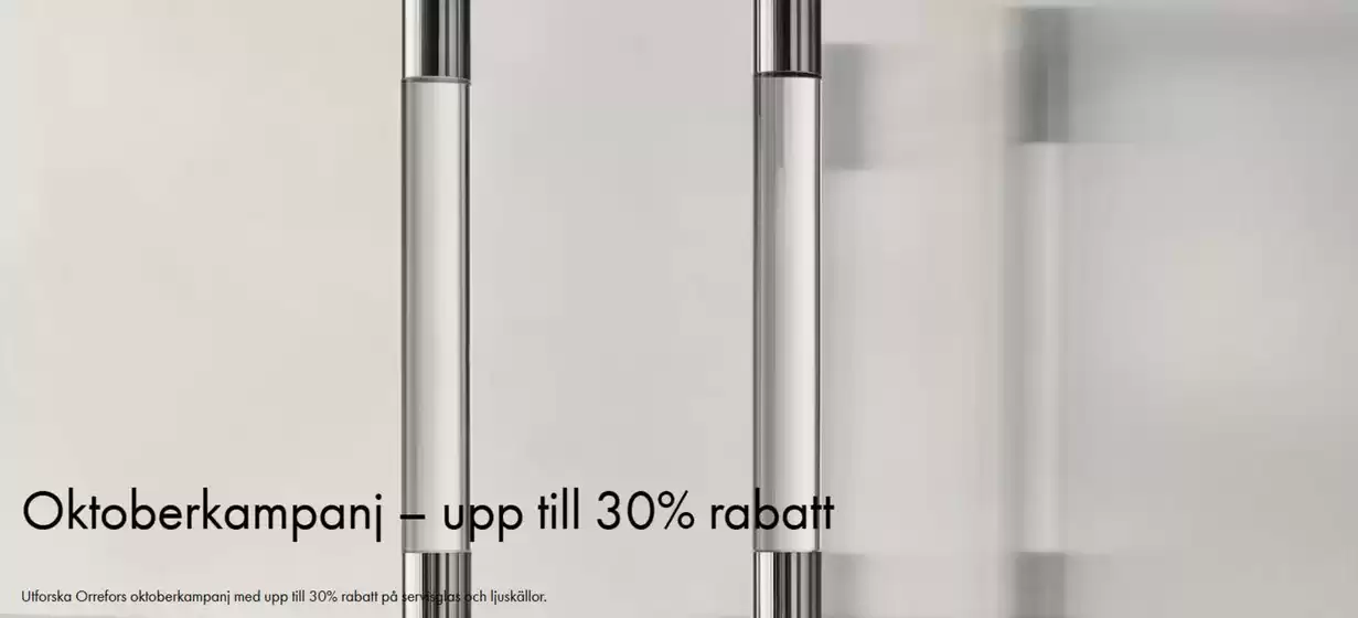 Oktoberkampanj! Upp till 30% rabatt.