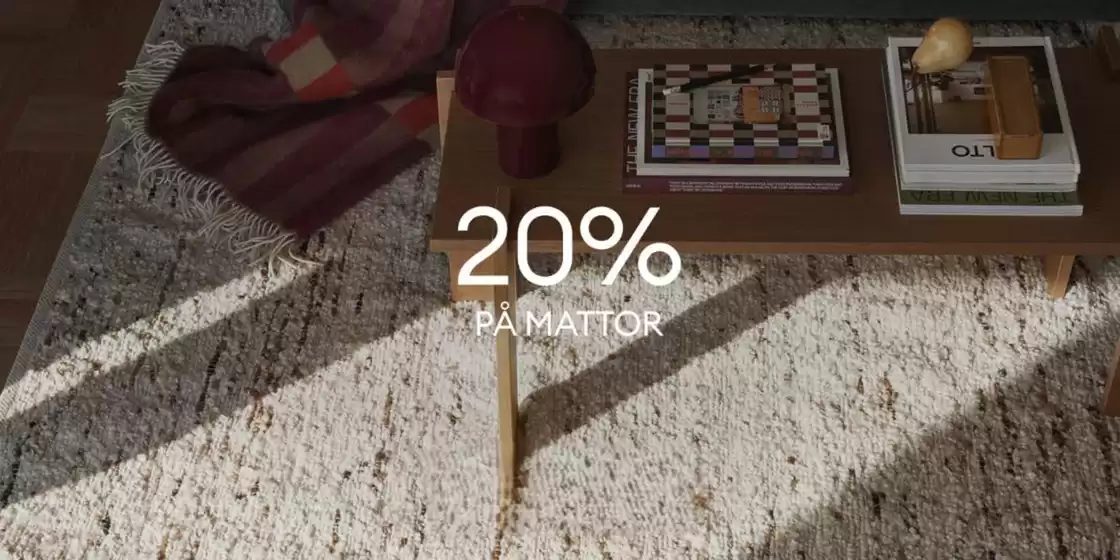 20% på mattor!
