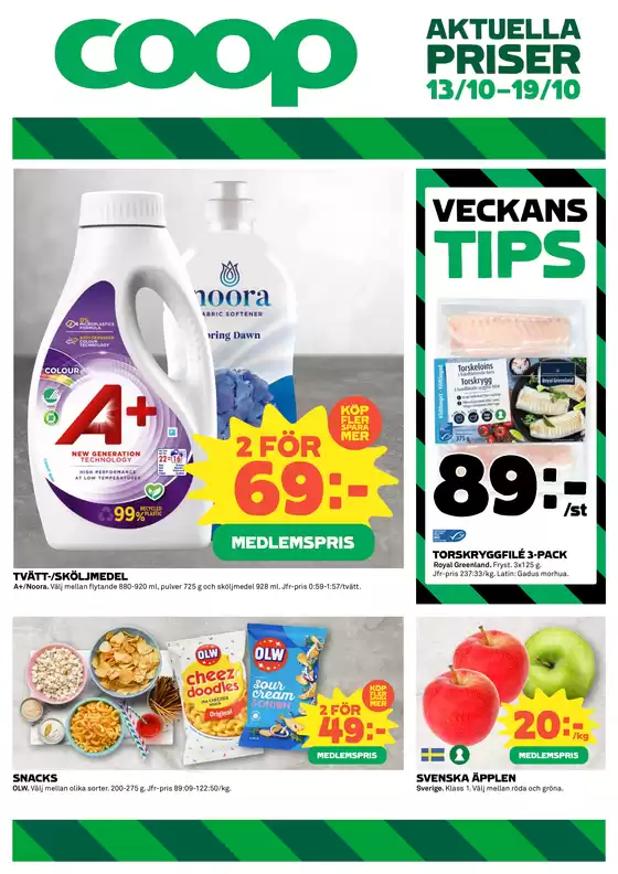 Coop-katalog i Köpingsvik | Våra bästa fynd | 2025-10-13T00:00:00.000Z - 2025-10-19T00:00:00.000Z