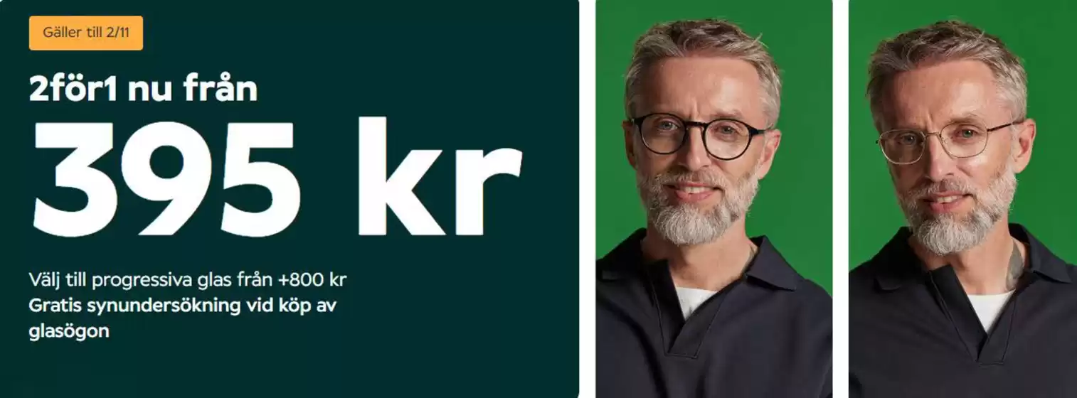2 för 1 nu fån 395 kr!