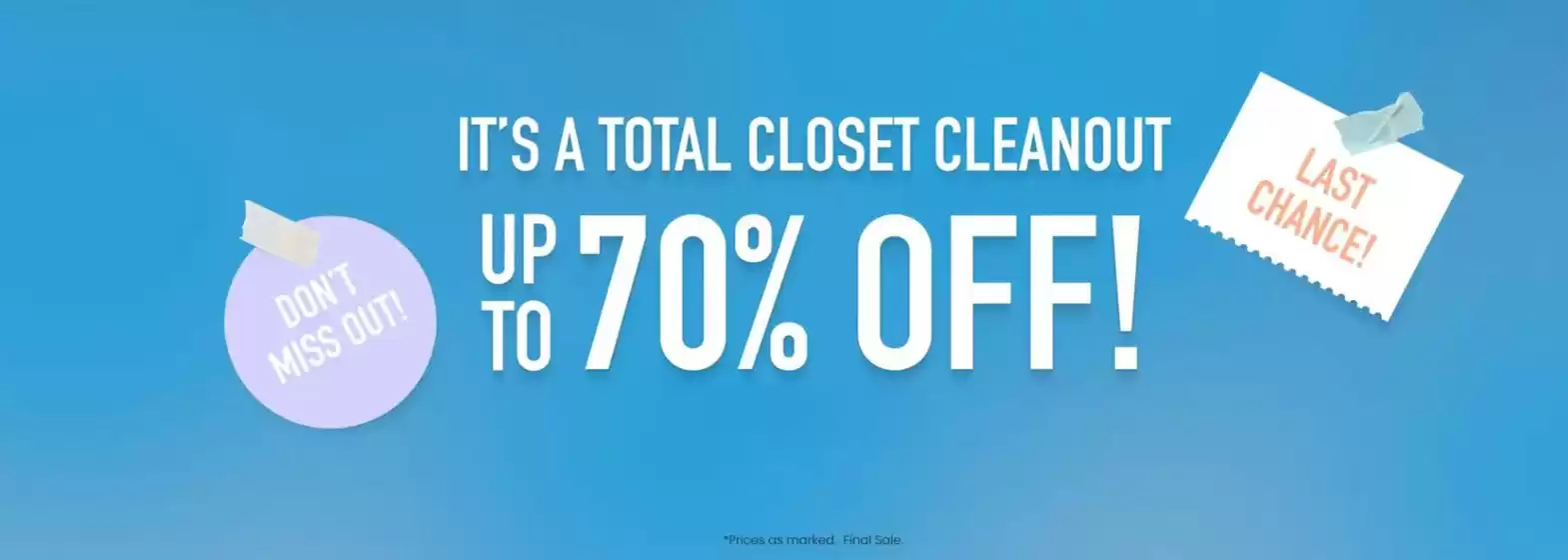 Up to 70% Off!