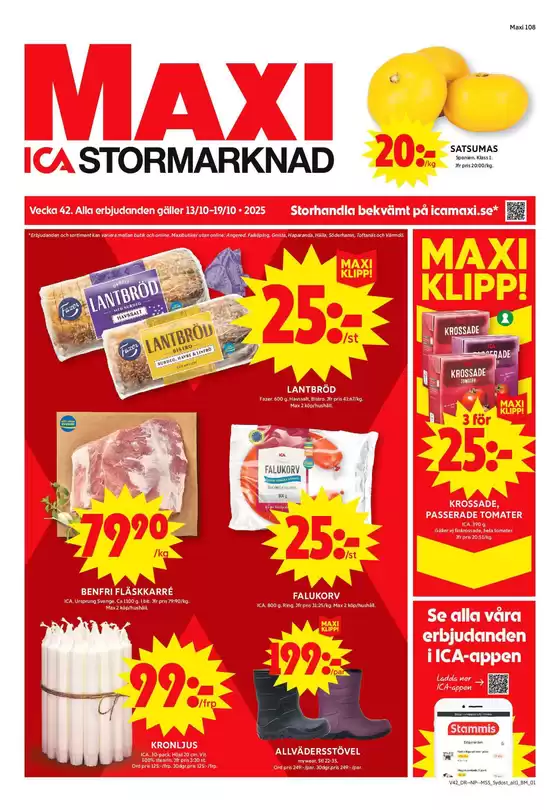 ICA Maxi-katalog i Sundbyberg | Upptäck attraktiva erbjudanden | 2025-10-13T00:00:00.000Z - 2025-10-27T00:00:00.000Z