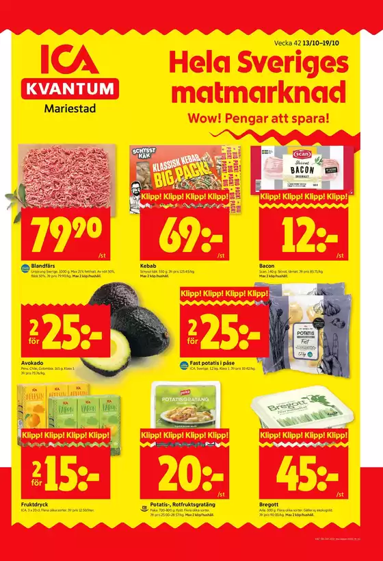ICA Kvantum-katalog i Sundbyberg | Top-deals och rabatter | 2025-10-13T00:00:00.000Z - 2025-10-27T00:00:00.000Z