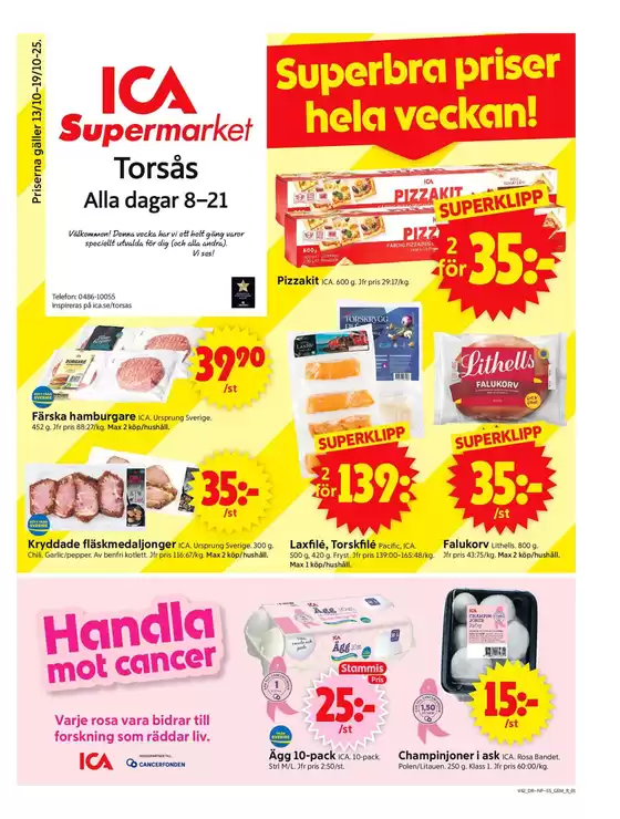 ICA Supermarket-katalog | ICA Supermarket reklamblad | 2025-10-13T00:00:00.000Z - 2025-10-27T00:00:00.000Z