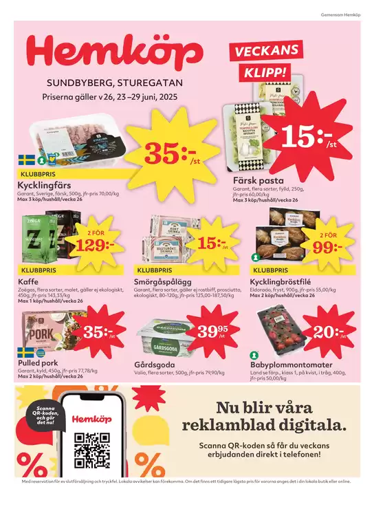 Hemköp-katalog i Göteborg | Fantastiskt erbjudande för fyndjägare | 2025-10-14T00:00:00.000Z - 2025-10-28T00:00:00.000Z