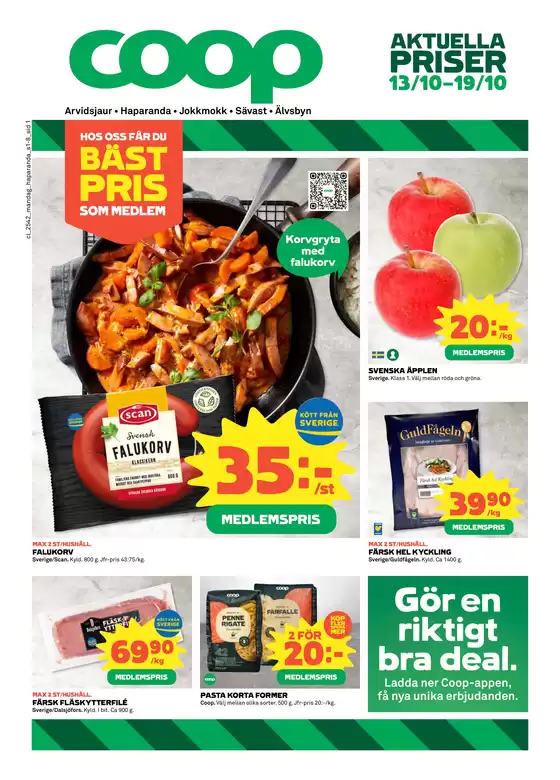 Coop Extra-katalog i Kungsbacka | Exklusiva deals för våra kunder | 2025-10-14T00:00:00.000Z - 2025-10-28T00:00:00.000Z