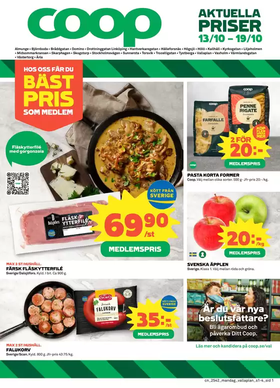 Coop Konsum-katalog i Skara | Exklusiva deals för våra kunder | 2025-10-14T00:00:00.000Z - 2025-10-28T00:00:00.000Z