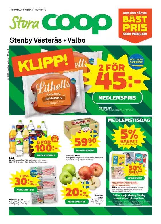 Stora Coop-katalog i Örebro | Fantastiska rabatter på utvalda produkter | 2025-10-14T00:00:00.000Z - 2025-10-28T00:00:00.000Z