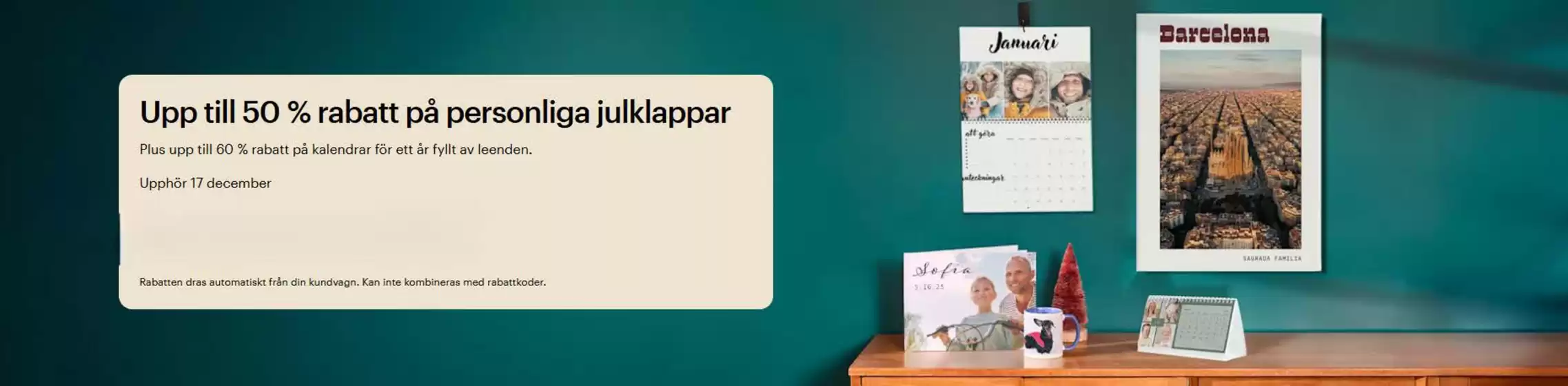 Vistaprint-katalog | Upp till 50% rabatt på personliga julklappar! | 2025-10-14T00:00:00.000Z - 2025-12-17T00:00:00.000Z