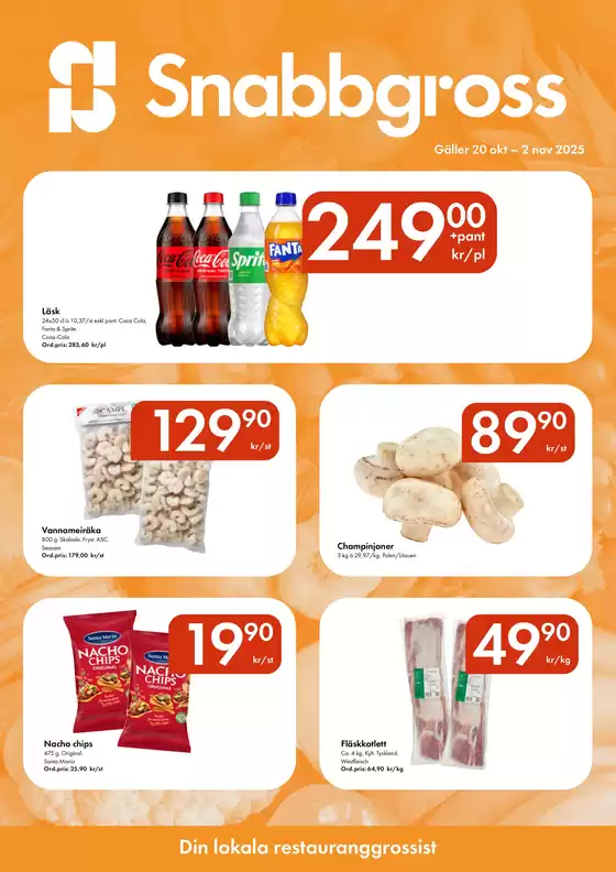 Snabbgross-katalog i Karlskoga | Snabbgross Kampanjblad v. 43–44 | 2025-10-15T00:00:00.000Z - 2025-11-03T00:00:00.000Z