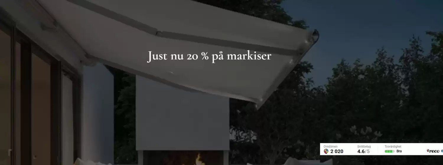 Moogio-katalog i Helsingborg | Just nu 20 % på markiser! | 2025-10-15T00:00:00.000Z - 2025-10-30T00:00:00.000Z