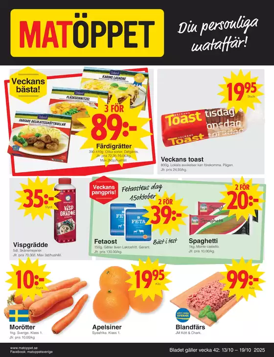 Matoppet reklamblad