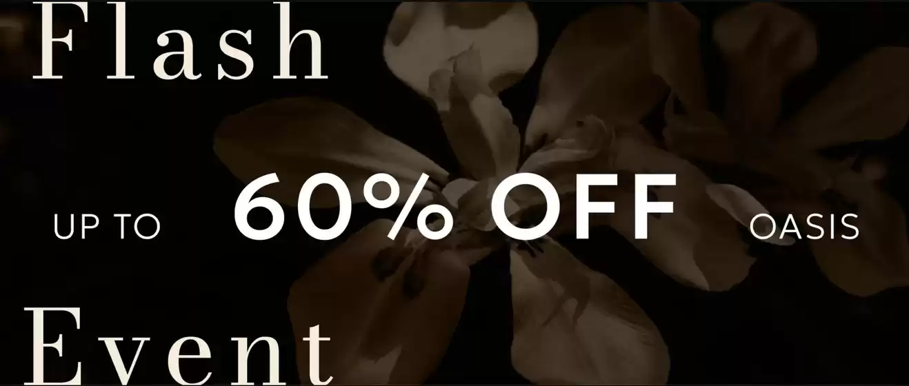 Oasis-katalog i Mariestad | Flash event! Up tp 60% Off. | 2025-10-17T00:00:00.000Z - 2025-10-30T00:00:00.000Z