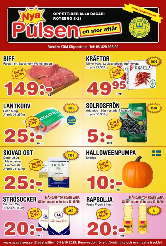 Nya Pulsen-katalog | Pulsen en stor affär! | 2025-10-17T00:00:00.000Z - 2025-10-19T00:00:00.000Z