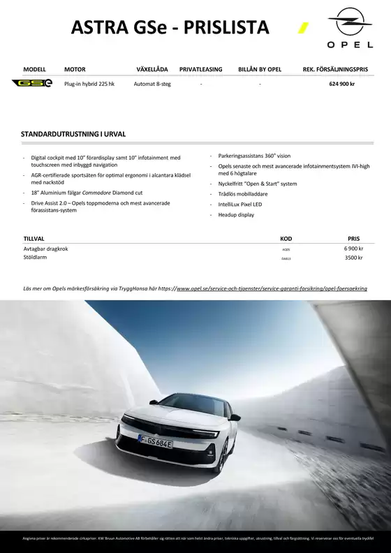 Opel astra gse