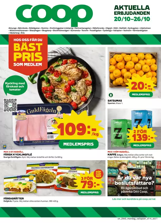 Coop Konsum-katalog i Umeå | Nya erbjudanden att upptäcka | 2025-10-20T00:00:00.000Z - 2025-11-03T00:00:00.000Z