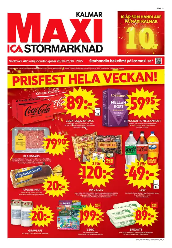 ICA Maxi-katalog i Yngsjö | Våra bästa erbjudanden för dig | 2025-10-20T00:00:00.000Z - 2025-11-03T00:00:00.000Z