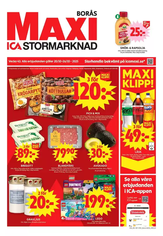 ICA Maxi-katalog i Yngsjö | Våra bästa fynd | 2025-10-20T00:00:00.000Z - 2025-11-03T00:00:00.000Z