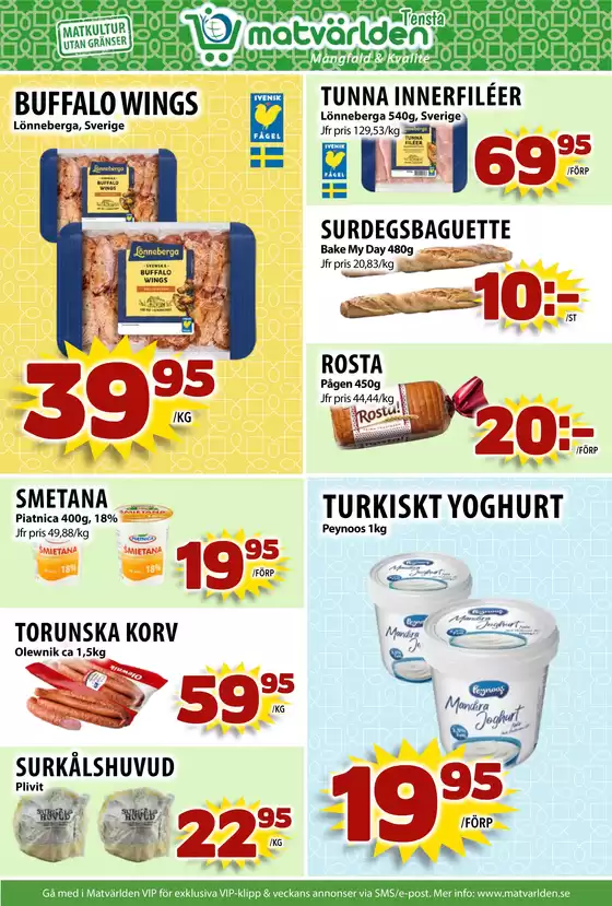 Veckans erbjudanden Tensta! 