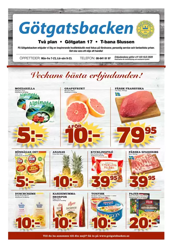 Veckans erbjudande!