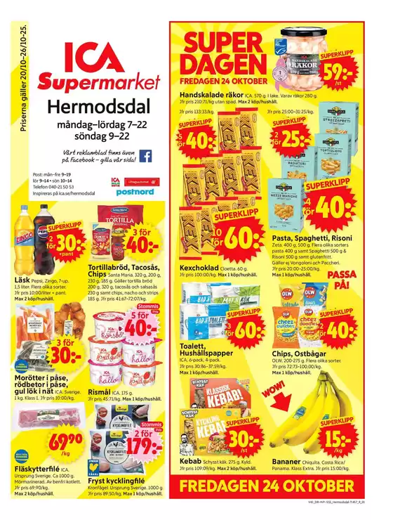 ICA Supermarket reklamblad