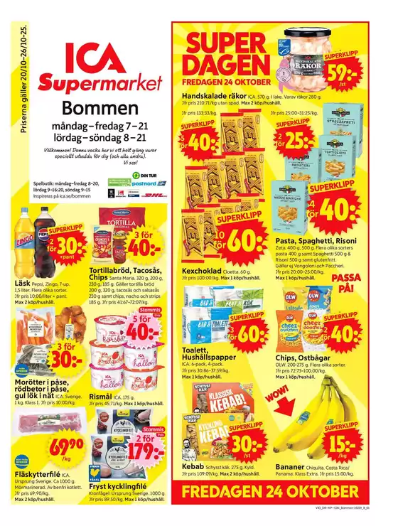 ICA Supermarket reklamblad