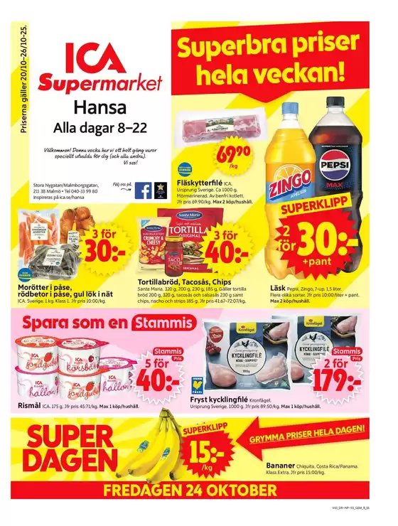 ICA Supermarket reklamblad