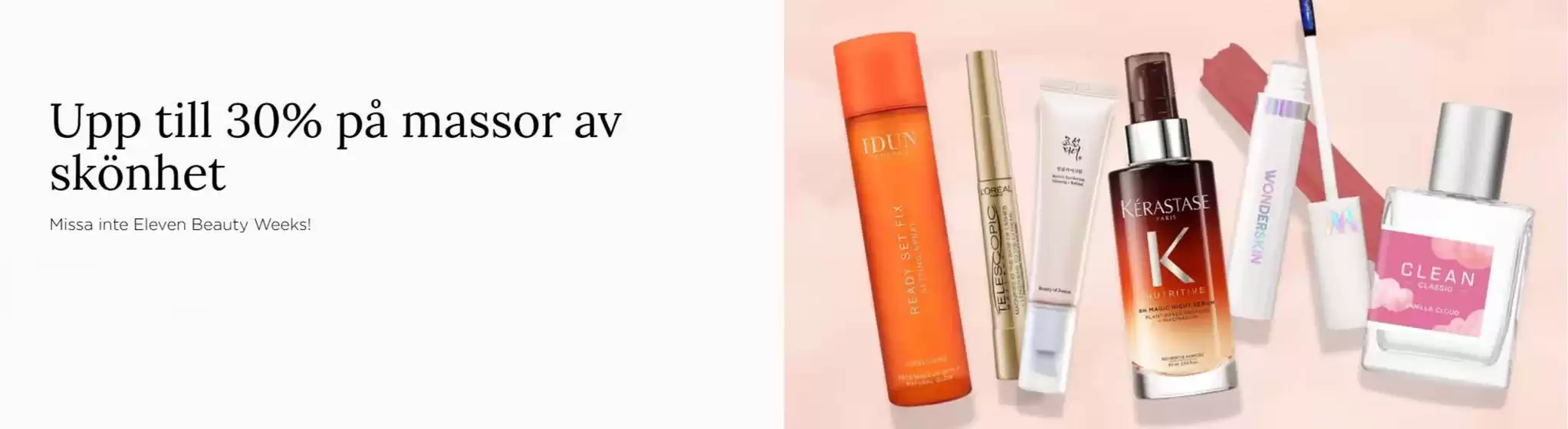 Upp till 30% på massor av skönhet!