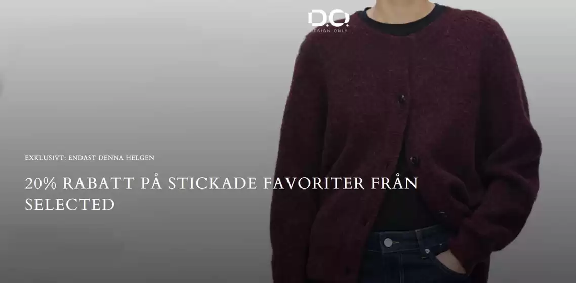 Design Only-katalog i Malmö | 20% rabatt på stickade favoriter! | 2025-10-24T00:00:00.000Z - 2025-11-07T00:00:00.000Z