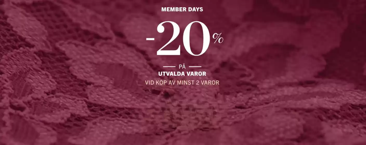 Hunkemöller-katalog i Malmö | Member days -20%! | 2025-10-24T00:00:00.000Z - 2025-11-07T00:00:00.000Z