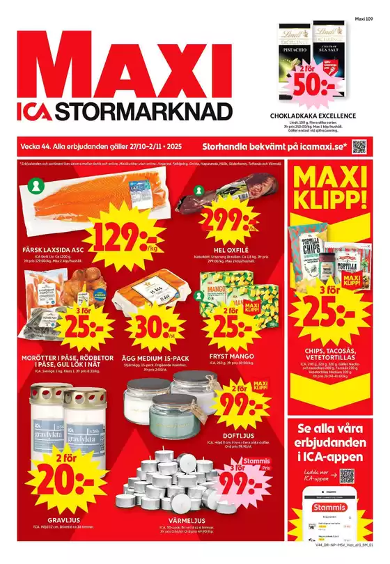 ICA Maxi-katalog i Kristianstad | Aktuella deals och erbjudanden | 2025-10-27T00:00:00.000Z - 2025-11-10T00:00:00.000Z