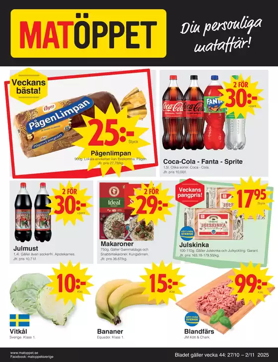 Matoppet reklamblad