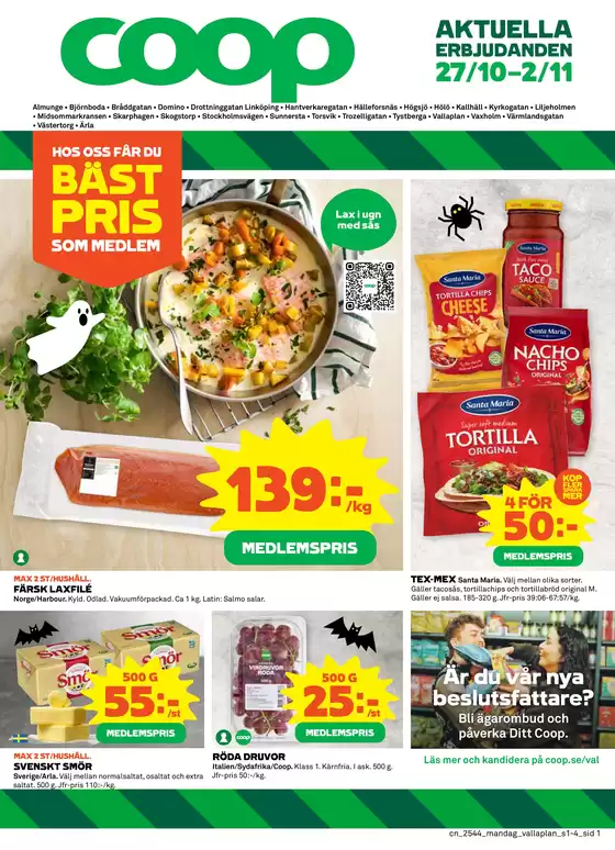 Coop Konsum-katalog i Kristianstad | Fantastiskt erbjudande för fyndjägare | 2025-10-27T00:00:00.000Z - 2025-11-10T00:00:00.000Z