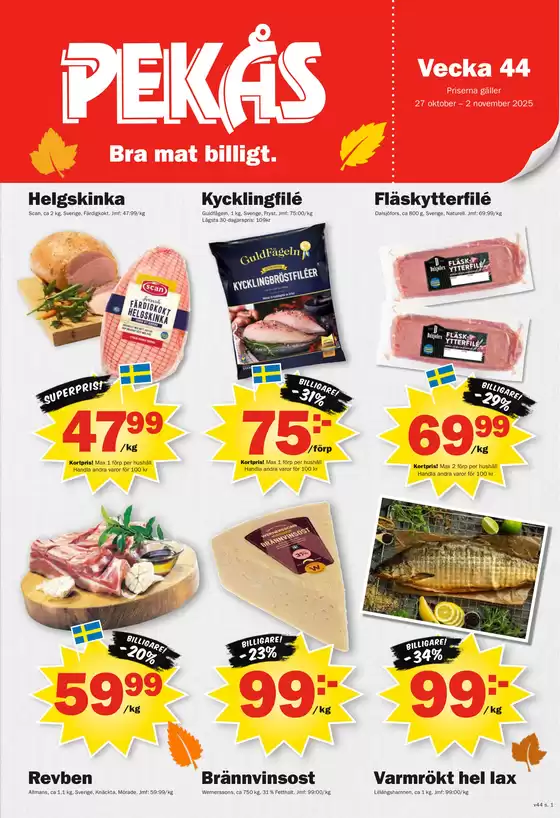 Pekås-katalog i Kristianstad | pekas annonsblad 2025 v44 Vanliga komprimerad | 2025-10-27T00:00:00.000Z - 2025-11-10T00:00:00.000Z