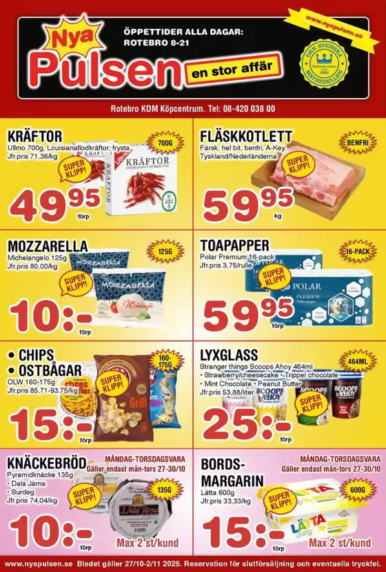 Nya Pulsen-katalog i Kristianstad | Nya Pulsen reklamblad | 2025-10-27T00:00:00.000Z - 2025-11-10T00:00:00.000Z