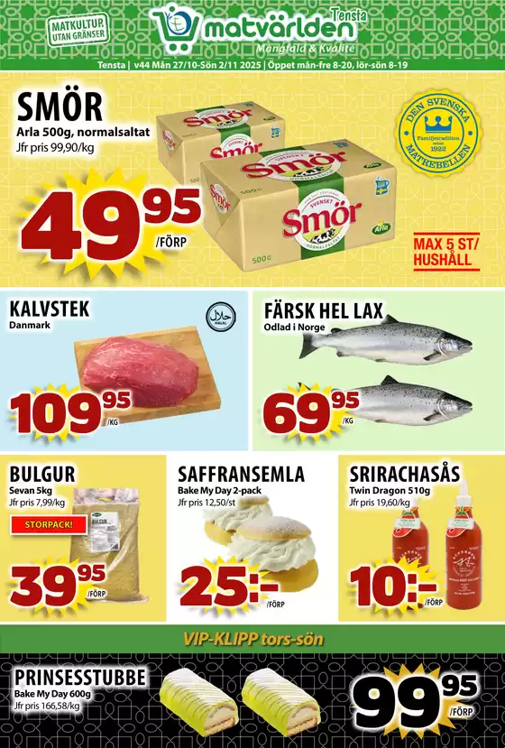 Veckans erbjudanden Tensta! 