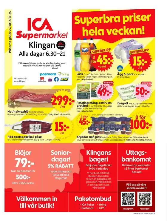 ICA Supermarket reklamblad