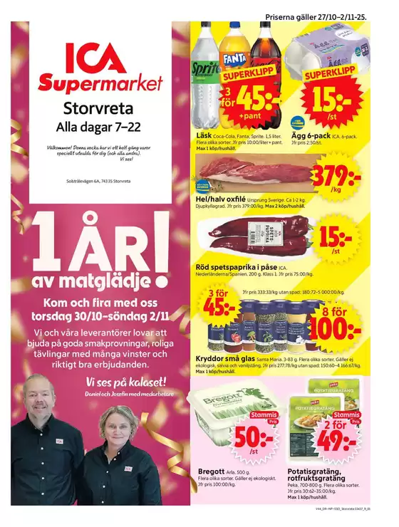 ICA Supermarket reklamblad