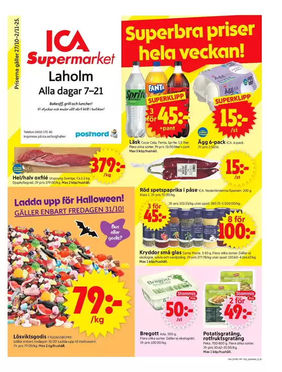 ICA Supermarket reklamblad