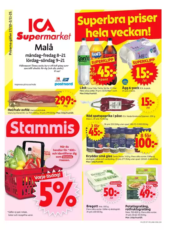 ICA Supermarket reklamblad
