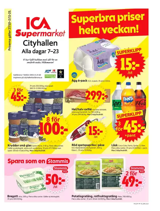 ICA Supermarket reklamblad