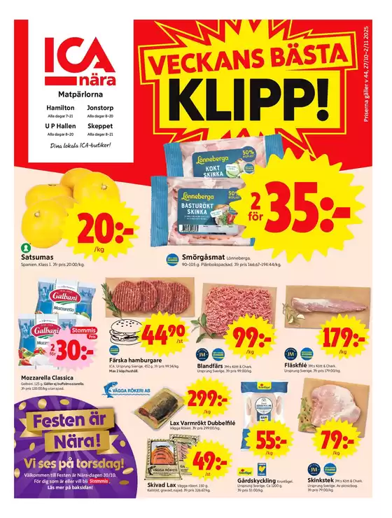 ICA Nära reklamblad